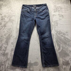Silver Jeans Co Suki Surplus Jeans Womens 31x30 Blue Bootcut Stretch Denim Curvy